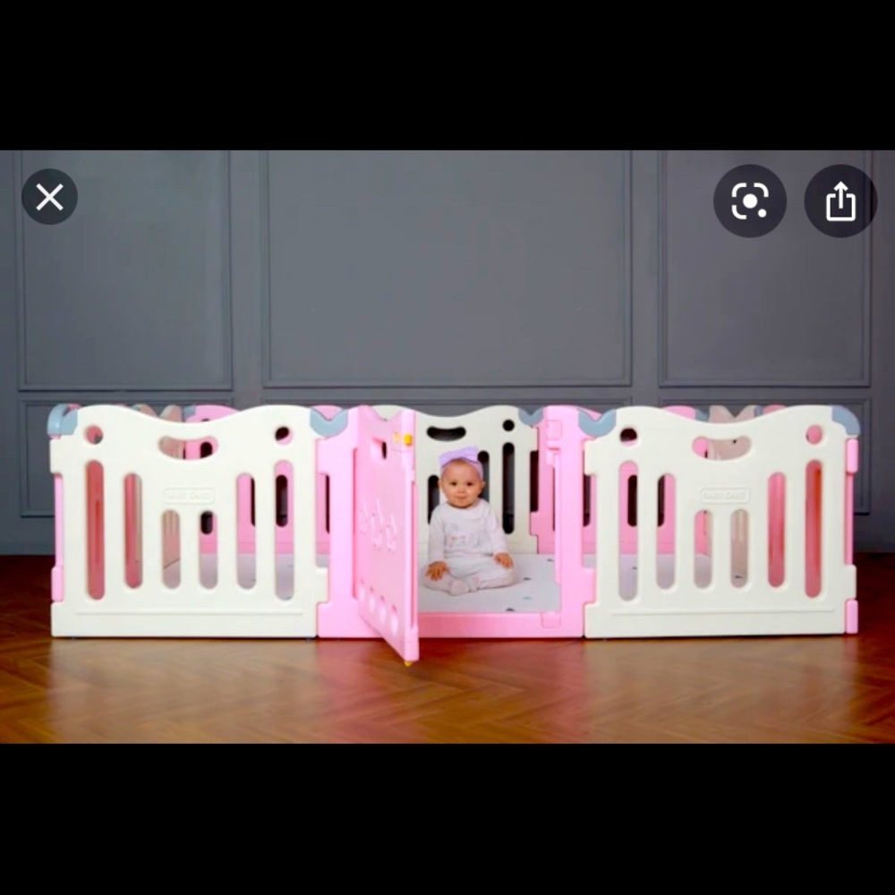 Baby Care Funzone Baby Playpen in Pink
